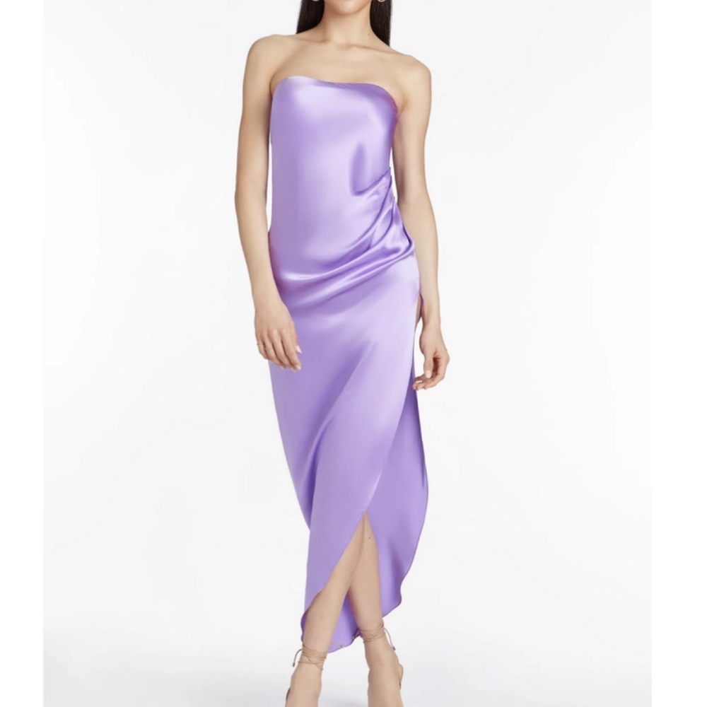 Amanda Uprichard Janae Silk Maxi Dress